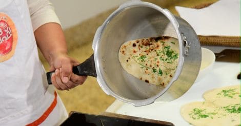 Pressure cooker naan