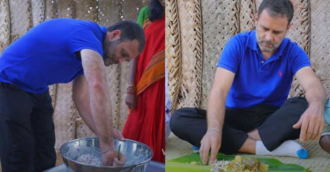 Rahul Gandhi relishes mushroom biryani, prepares salad with 'Village Cooking Channel' 