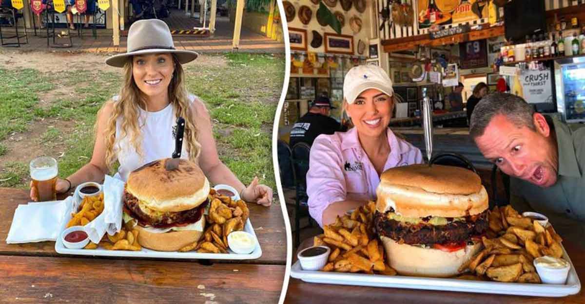 Australian pub announces mega burger eating contest to attract customers