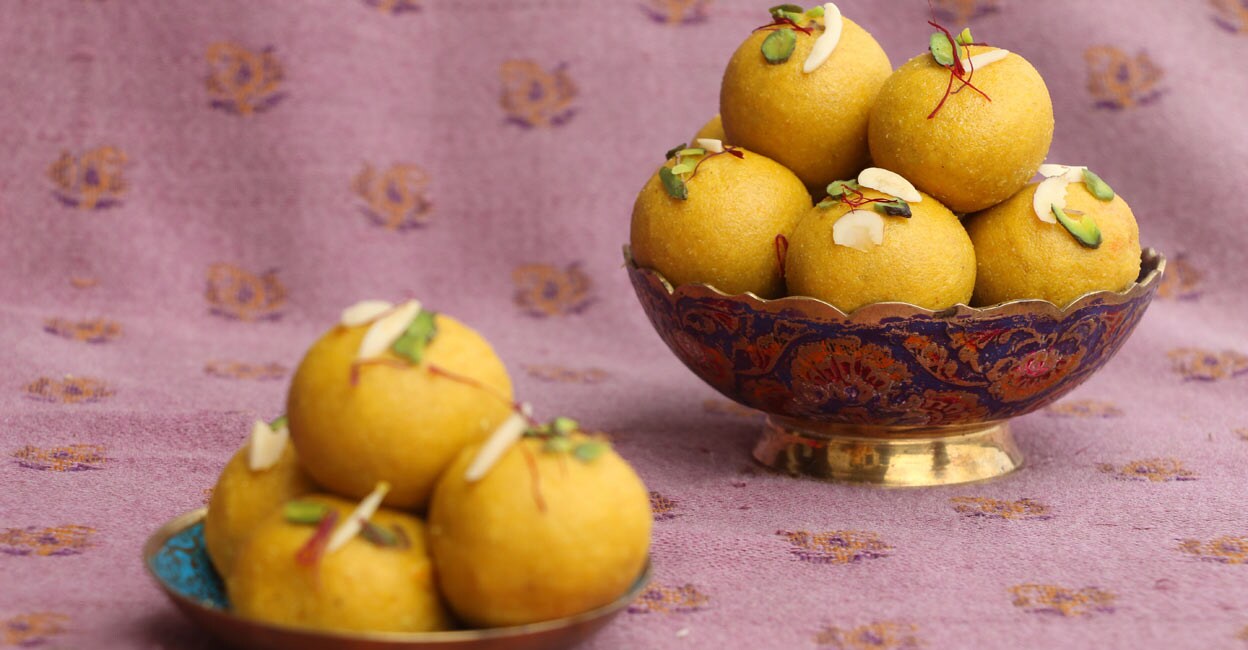 besan-laddu Besan laddu. Photo: Shutterstock/dilip singh000