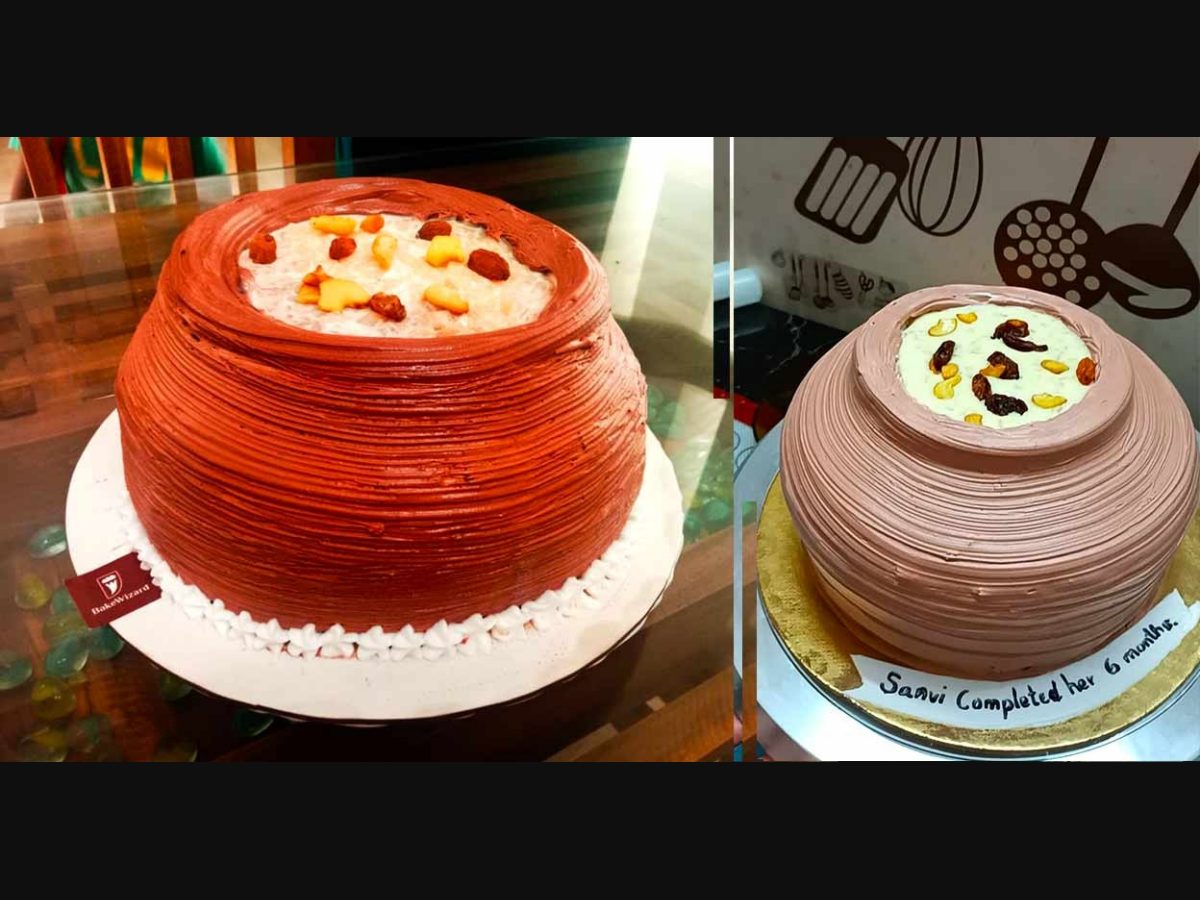 Shop for Fresh Edible Rose Rangoli Theme Onam Cake online - Ambala