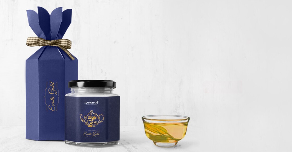 Manohari brand's exotic gold tea. Photo: manoharitea.in