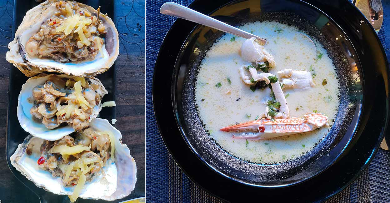 The melt-in-the-mouth oyster meat is perfectly cooked in a rich and creamy sauce made of milk and butter. Photo: Manorama