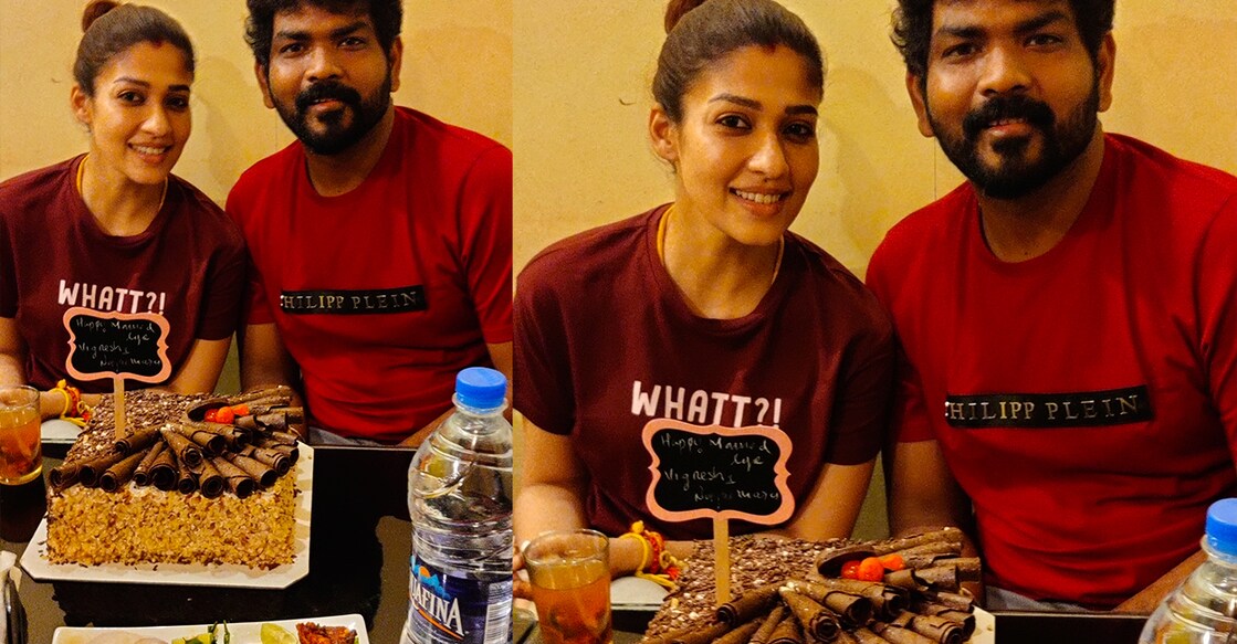 Newly-weds Nayanthara and Vignesh enjoys a cosy dinner outing in Kochi