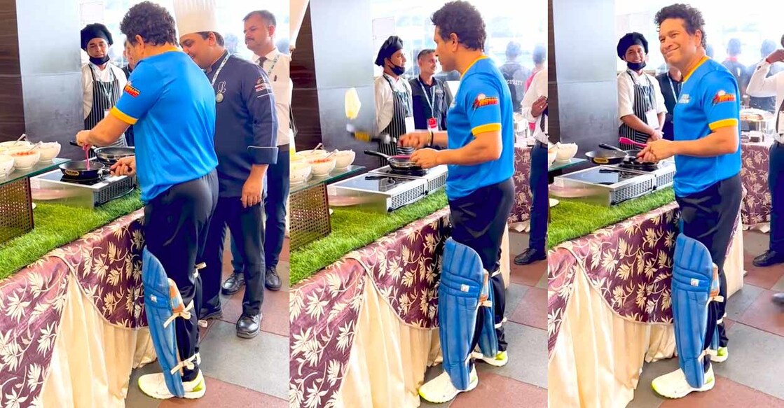 Sachin Tendulkar impresses netizens with perfect egg flip Screengrab from a video posted by @sachintendulkar on Instagram