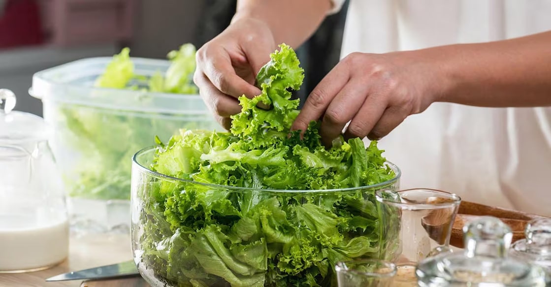 lettuce Lettuce has calcium, iron, and Vitamin C and for the weight-watchers out there, it's famously low in carbs. Photo: Shutterstock/worradirek
