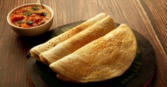 Dosa with sambar Dosa with sambar
