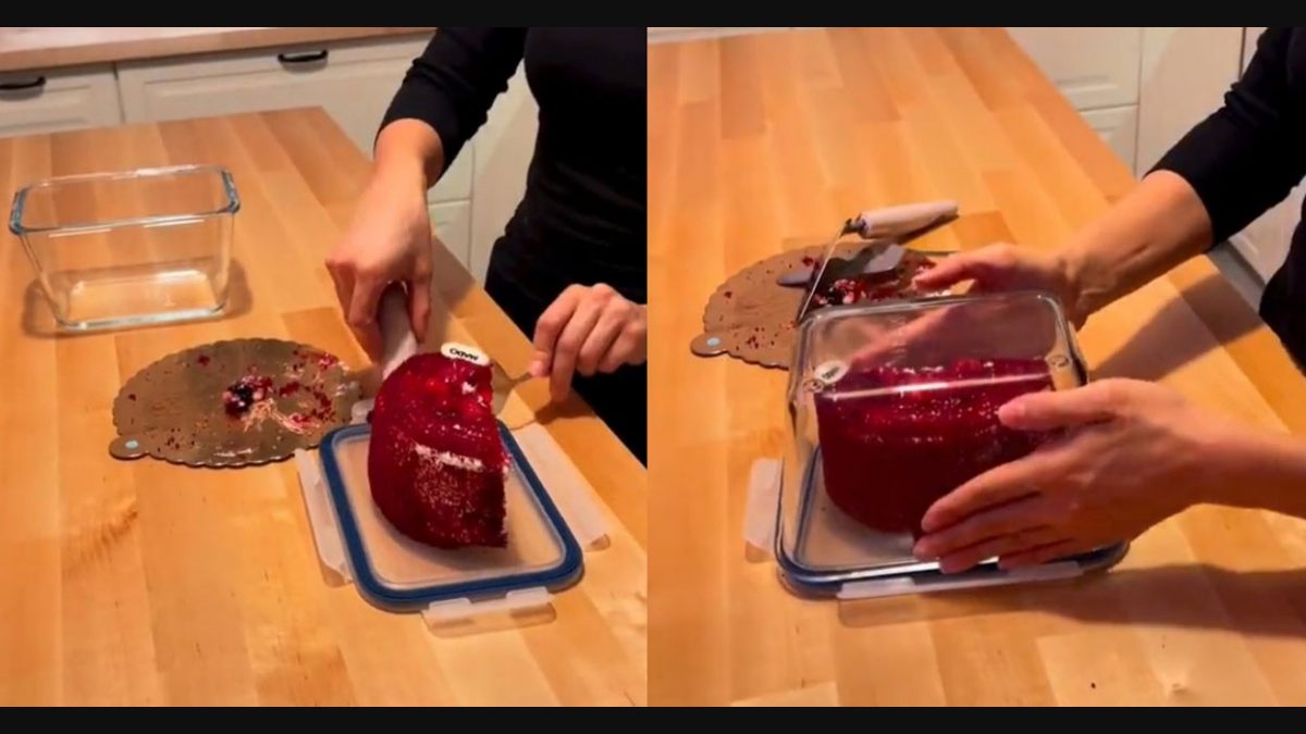 Don't have a cake dome? Use a Tupperware container upside down to store it.  : r/foodhacks