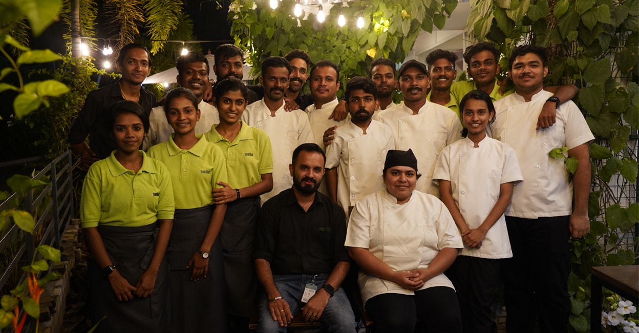 pandhal-team Pandhal Deli & Cafe's team at its Kadavanthra outlet. Photo: Pramod S Sasi