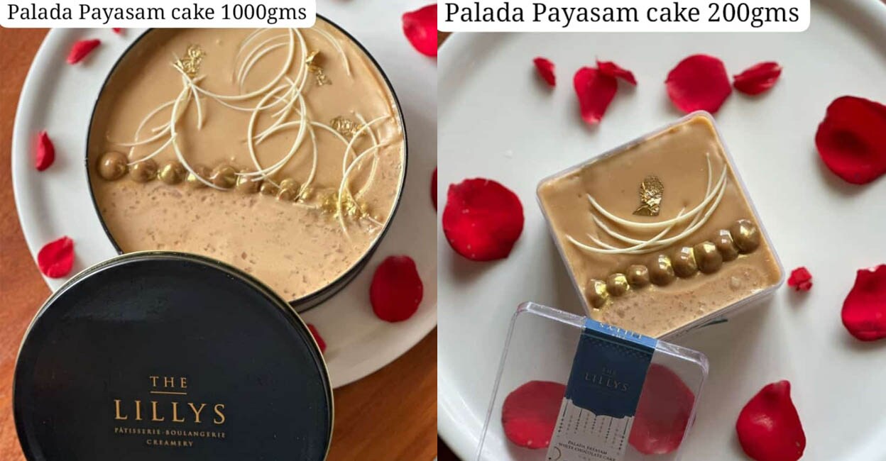lilly-cafe-palada-cake The price of a dream cake starts from Rs 420 for 200 grams to Rs 1,547 for 1kg. Photo: Special Arrangement