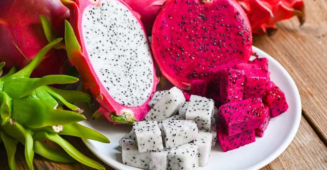 Fresh white and red purple dragon fruit. Photo: Shutterstock/Bigc Studio