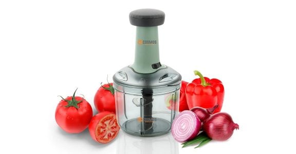 Hand-pressed vegetable cutter from E-COSMOS