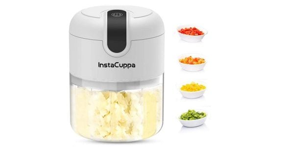 Mini electric chopper with C-type USB charging from InstaCuppa