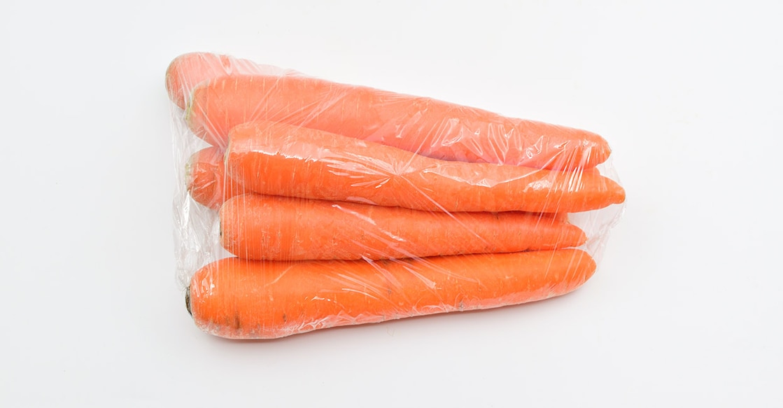 Carrot Carrots in plastic bag. Photo: Shutterstock/Photo B Studio