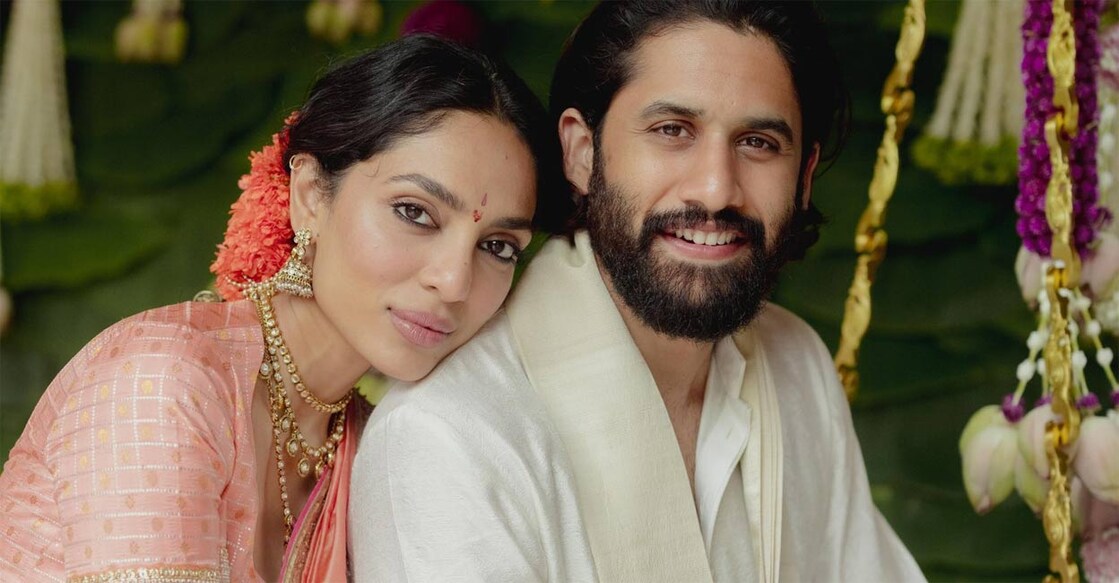 Naga Chaitanya and Sobhita Dhulipala were engaged on August this year. Photo: Twitter/Nagarjuna Akkineni @iamnagarjuna
