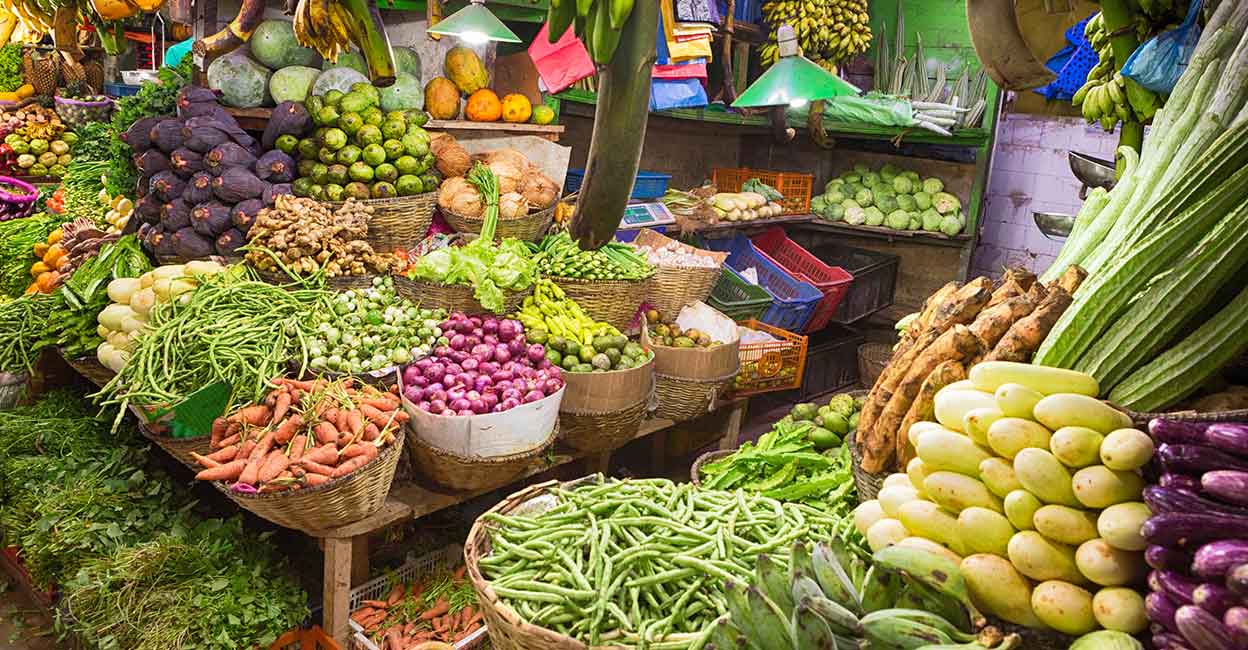 Vegetable market Representative image: iStock/tunart