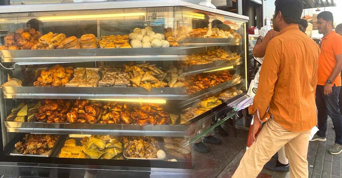 Customers at Chayakkada Restaurant, a Kerala snack shop at LuLu Village, Muhaisnah 4, Dubai. Photo: Manorama