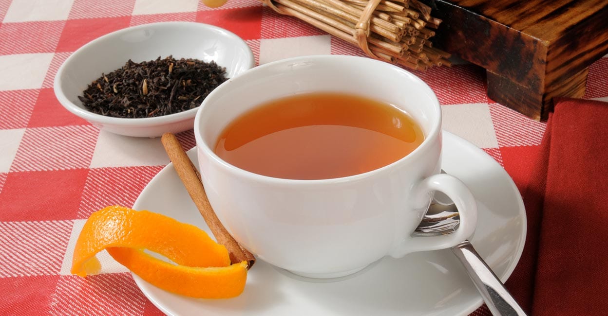 Orange peel tea Orange peel tea. Photo: iStock/MSPhotographic
