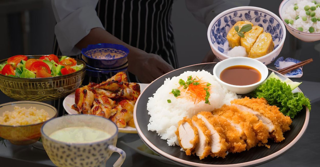Japanese food Representative image created using Canva