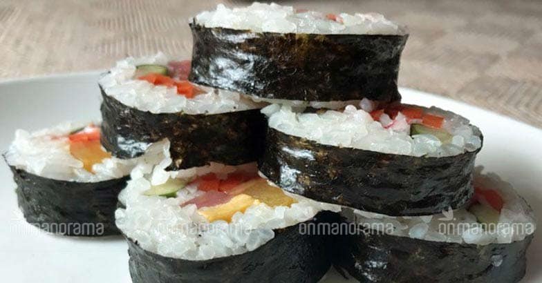 Sliced kimbap Sliced kimbap