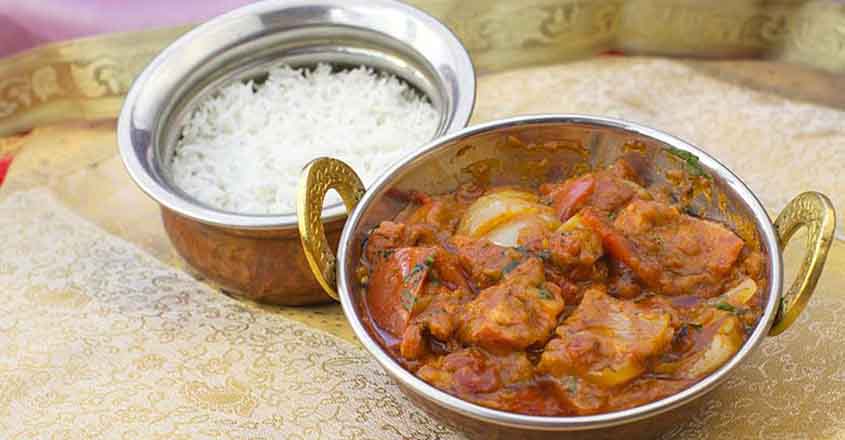 Traditional indian food Butter Chicken Tawa chicken