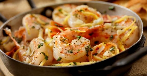 Grilled shrimp scampi Grilled shrimp scampi