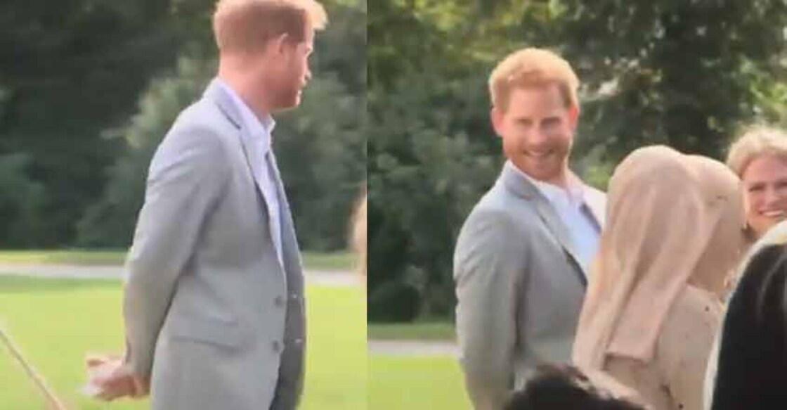 Prince Harry steals samosa at book launch!  