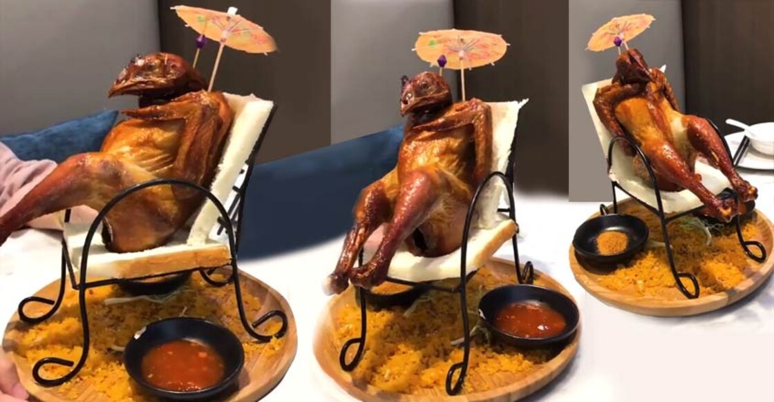 Sit back and enjoy this 'kursi' chicken