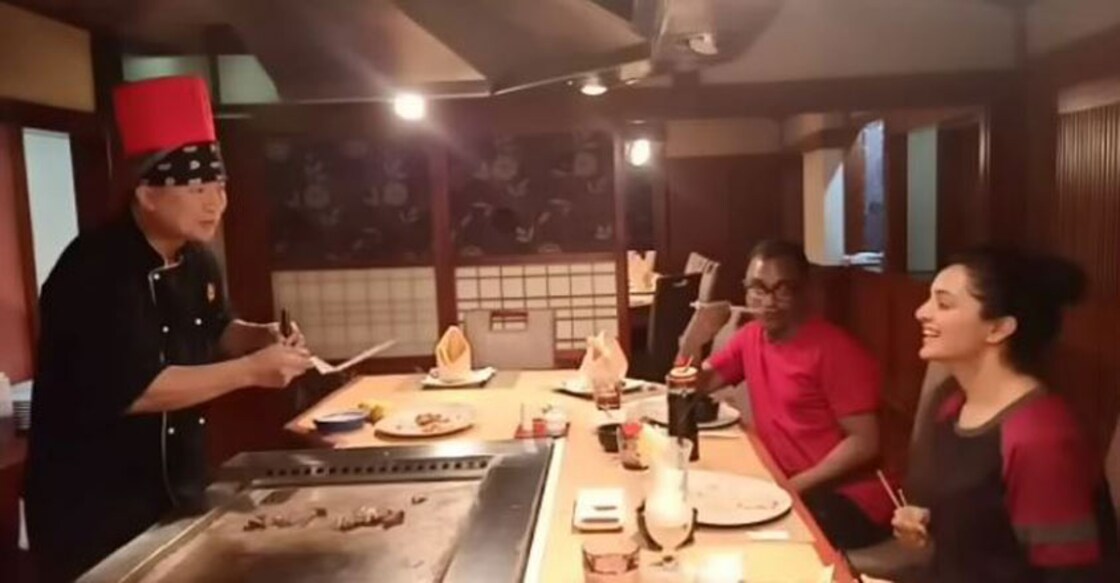 Watch 'how' Manju Warrier enjoys Japanese cuisine