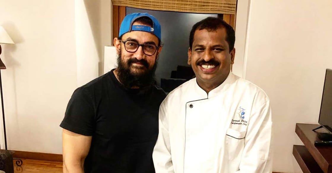 Aamir Khan enjoys traditional rice and fish in Kerala