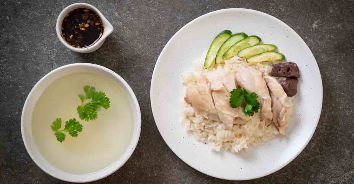 hainanese chicken rice hainanese chicken rice