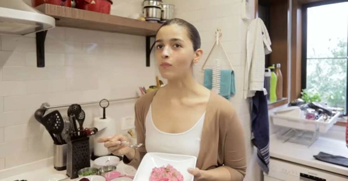 Alia Bhatt attempts cooking for the first time, makes her favourite salad