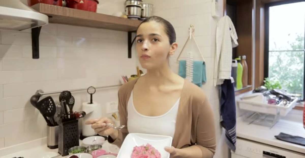 Alia Bhatt attempts cooking for the first time, makes her favourite salad