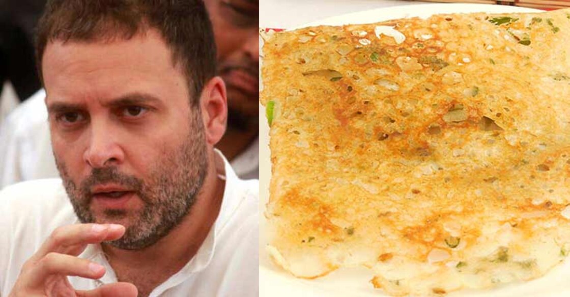 When Rahul Gandhi had rava dosa from a Delhi restaurant When Rahul Gandhi had rava dosa from a Delhi restaurant