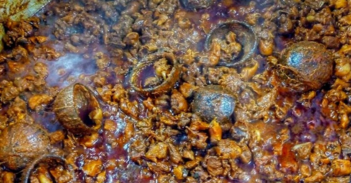 Here's why coconut shells are added in meat curry