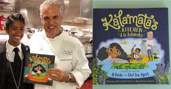 Author-sommelier Sarah Thomas pricks kid's taste buds with little gal Kalamata Author-sommelier Sarah Thomas pricks kid's taste buds with little gal Kalamata