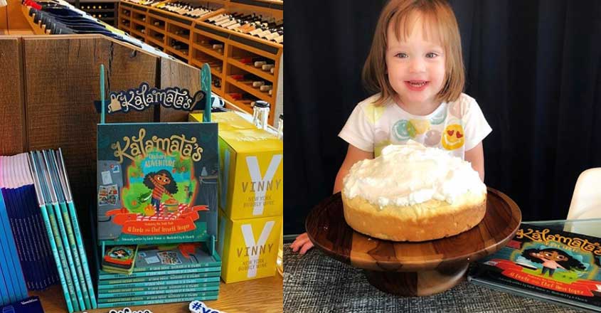 Author-sommelier Sarah Thomas pricks kid's taste buds with little gal Kalamata Author-sommelier Sarah Thomas pricks kid's taste buds with little gal Kalamata