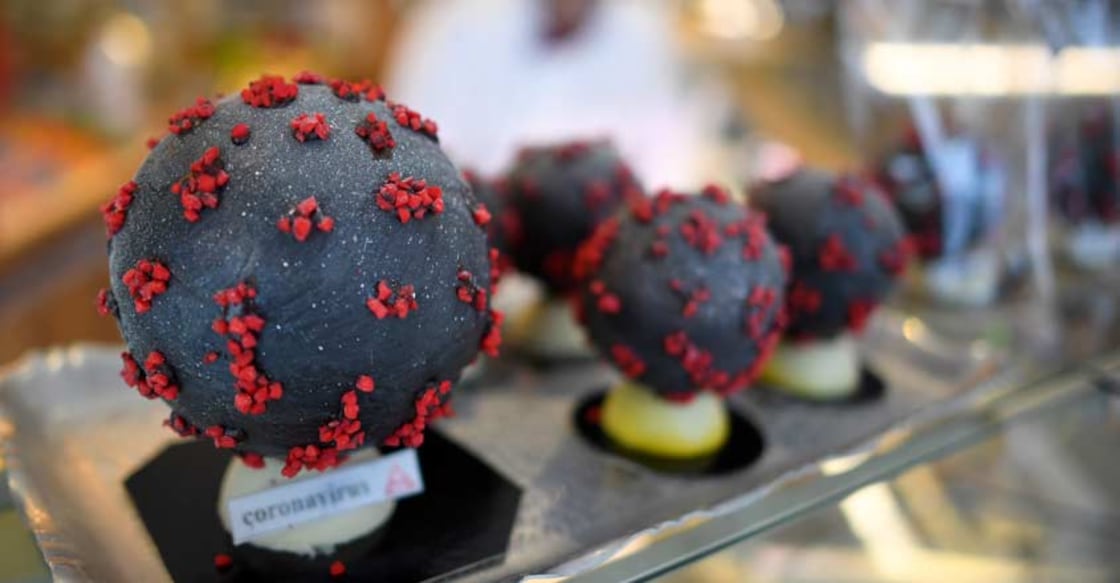 French baker makes coronavirus-shaped Easter eggs French baker makes coronavirus-shaped Easter eggs