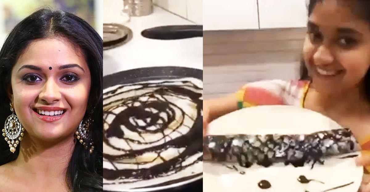 keerthy-suresh-chocolate-dosa keerthy-suresh-chocolate-dosa