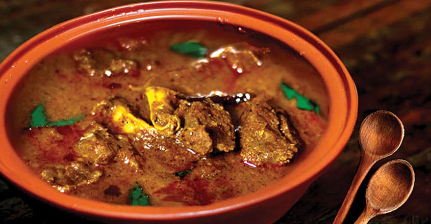 Malabar Special Mutton Curry Malabar Cuisine Kerala Style Recipe   Varutharacha Mutton Curry 