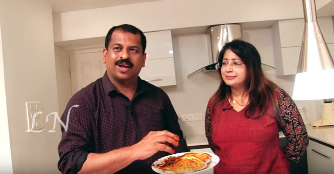 Special pomfret cooked in coconut milk by Suresh Pillai and Lakshmi Nair