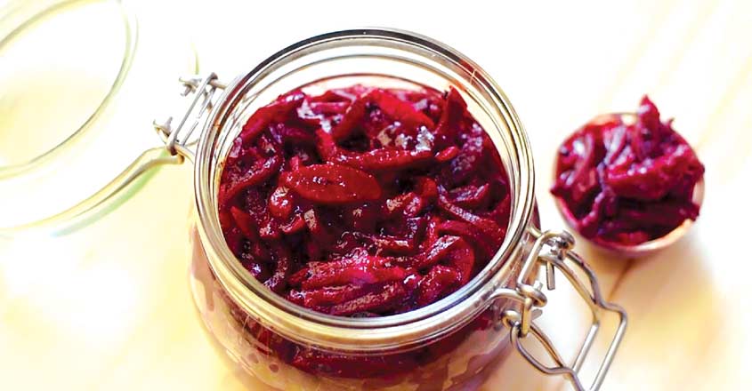 Tasty beetroot pickle for biryani