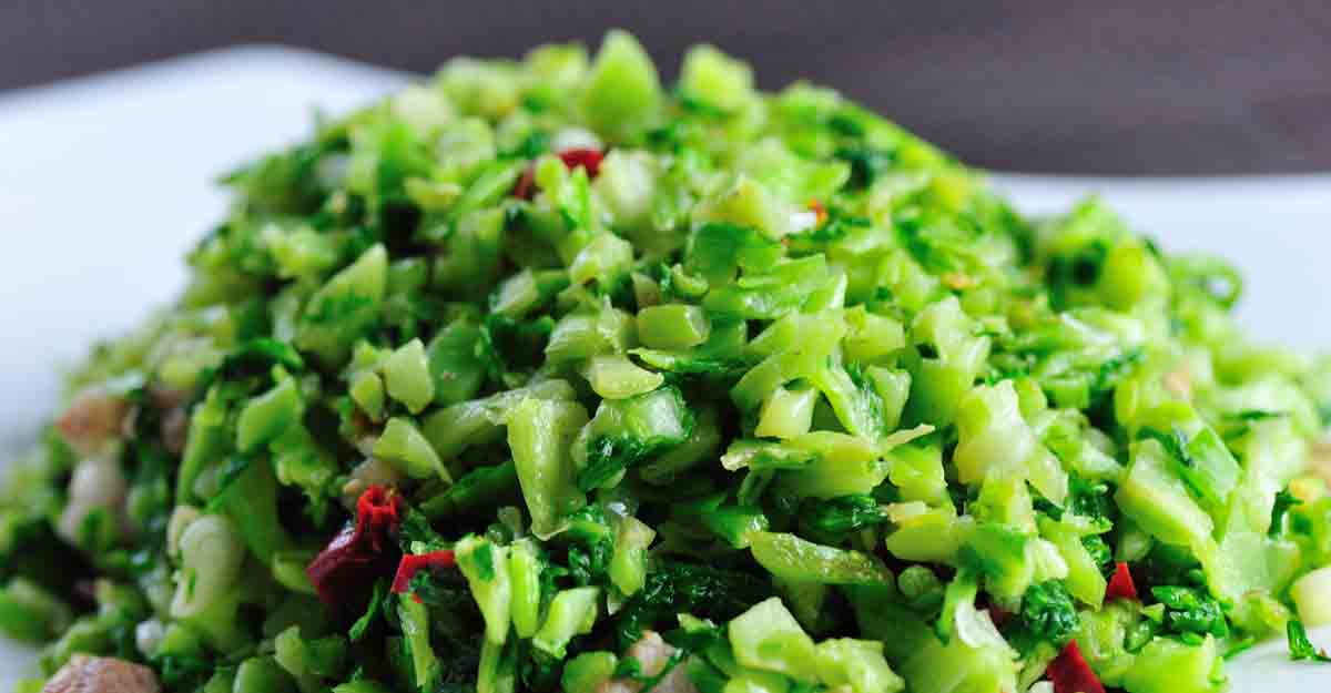 Try this pumpkin leaves stir fry for lunch