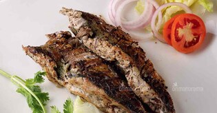 Tasty and healthy stuffed mackerel