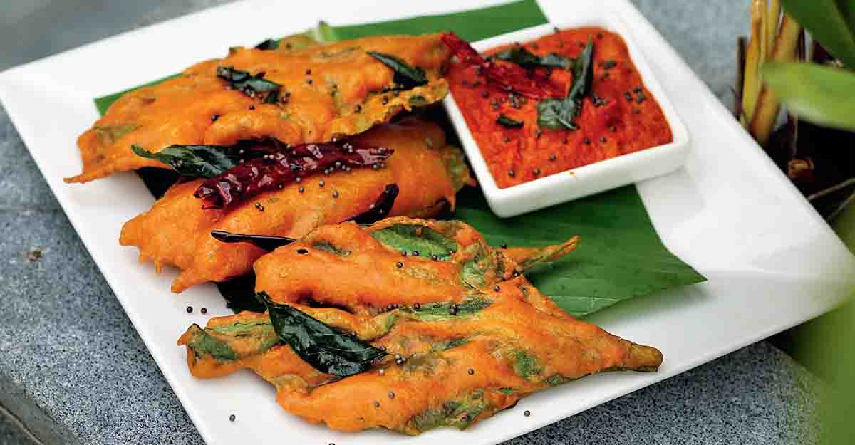 spinach bajji