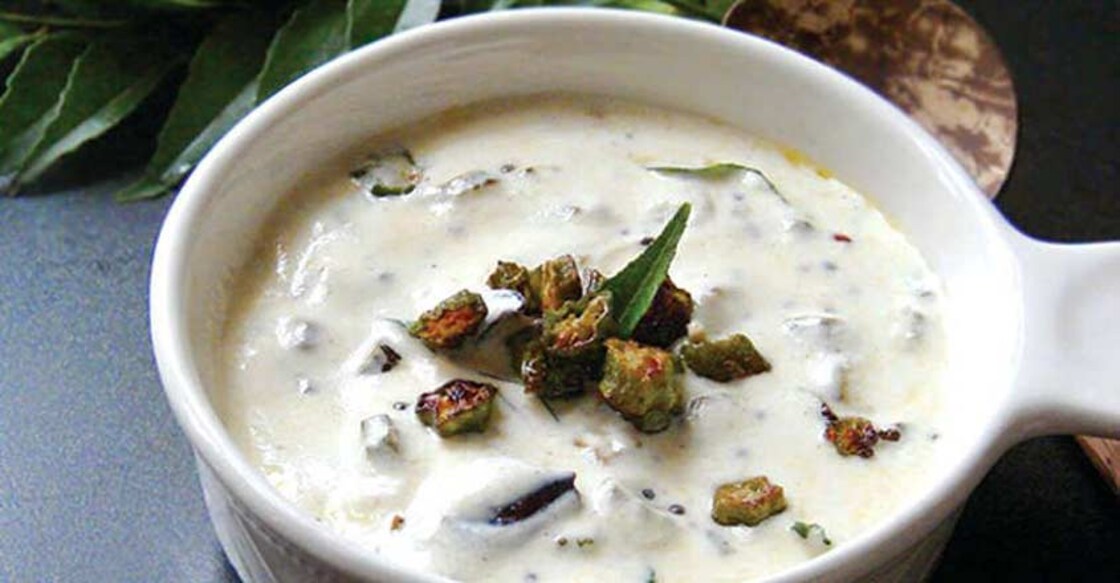 Vendakka kichadi for a quick meal