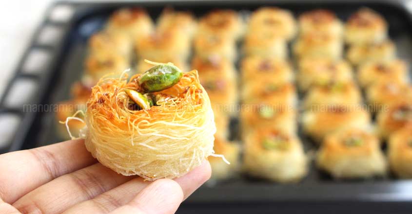 Bird’s nest baklava: An Arabian delicacy Bird’s nest baklava: An Arabian delicacy