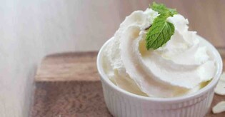 Homemade whipping cream