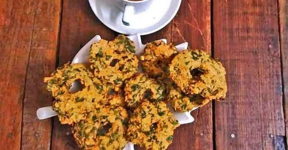 Crispy spinach vada Crispy spinach vada