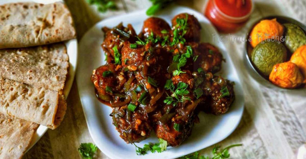 Restaurant-style veg manchurian